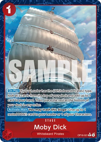 Moby Dick (OP16-021) (Alternative Art) — The Time of Battle (OP16)
