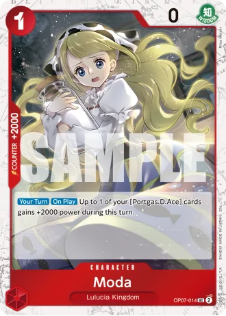 Moda (OP07-014) (Pirate Foil) — One Piece Card The Best Vol.2(PRB02)