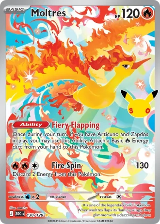 Moltres #130/128 — 30th Celebration