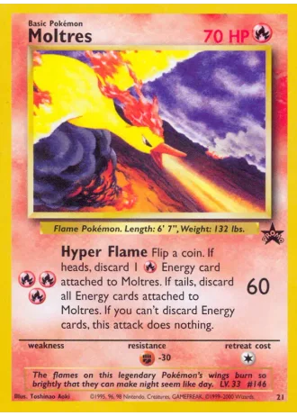 Moltres #21 — Wizards Promos