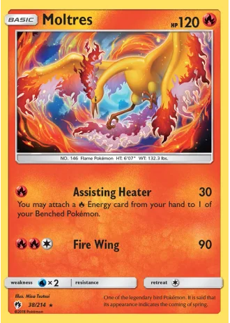 Moltres #38/214 — Lost Thunder