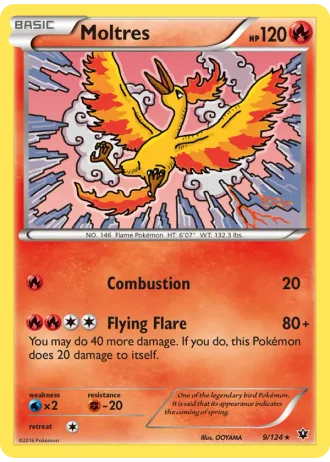 Moltres #9/124 — Fates Collide