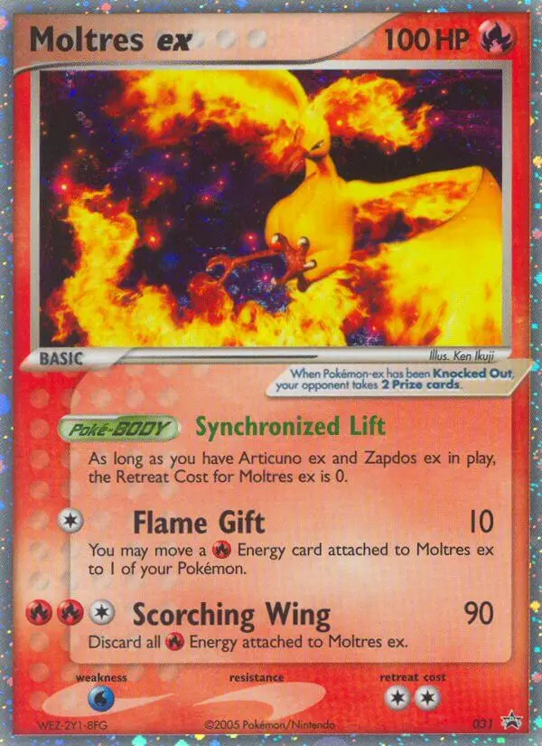 Moltres ex #31 — Nintendo Promos