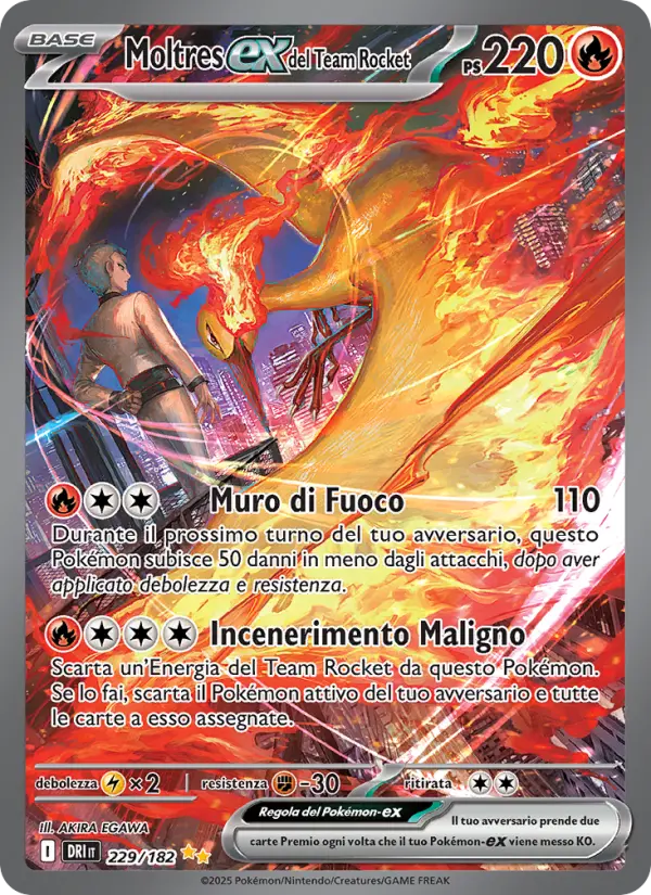Moltres-ex del Team Rocket #229 — Rivali Predestinati