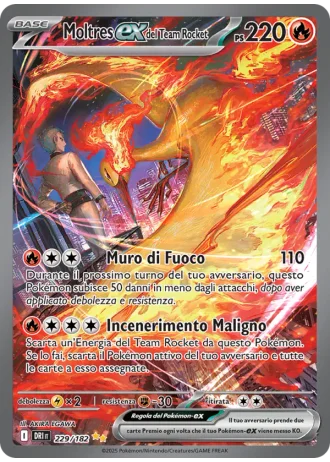 Moltres-ex del Team Rocket #229 — Rivali Predestinati