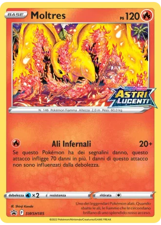 Moltres SWSH185 — Spada e Scudo Promos