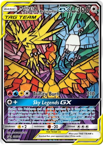 Moltres & Zapdos & Articuno GX SM210 — Sun & Moon Promos