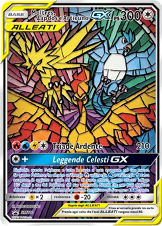 Moltres, Zapdos e Articuno GX SM210 — Sole e Luna Promos