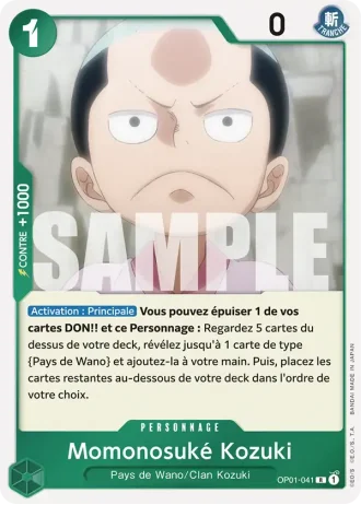Momonosuké Kozuki (OP01-041) (Full Art) — ONE PIECE CARD THE BEST (PRB01)