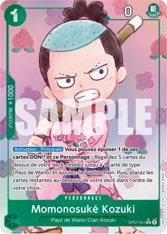 Momonosuké Kozuki (OP01-041) (Jolly Roger Foil + Reprint) — ONE PIECE CARD THE BEST (PRB01)