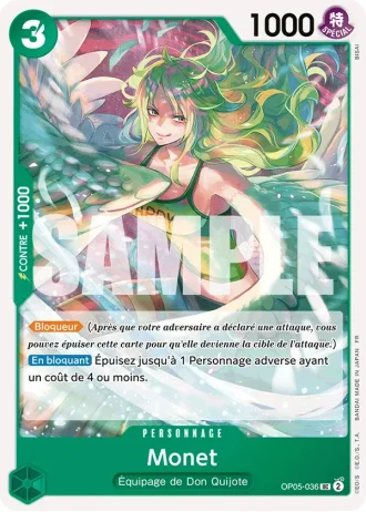 Monet (OP05-036) (Pirate Foil) — ONE PIECE CARD THE BEST vol.2 (PRB02)