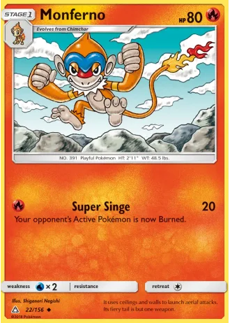 Monferno #22/156 — Ultra Prism