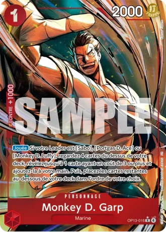 Monkey D. Garp (OP13-016) (Alternative Art) — Successeurs (OP13)