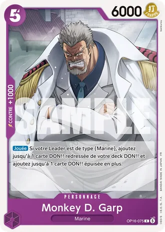 Monkey D. Garp (OP16-075) — L'Heure de la Bataille Décisive (OP16)