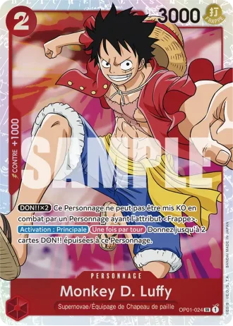 Monkey D. Luffy (OP01-024) (Alternative Art) — ONE PIECE CARD THE BEST (PRB01)