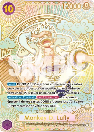 Monkey D. Luffy (OP05-119) (Special Rare + Gold) — Des Poings Vifs Comme l'Éclair (OP11)