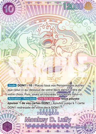 Monkey D. Luffy (OP05-119) (Special Rare + Silver) — Des Poings Vifs Comme l'Éclair (OP11)