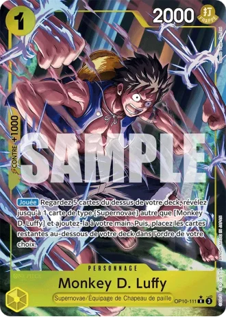 Monkey D. Luffy (OP10-111) (Alternative Art) — Sang Royal (OP10)