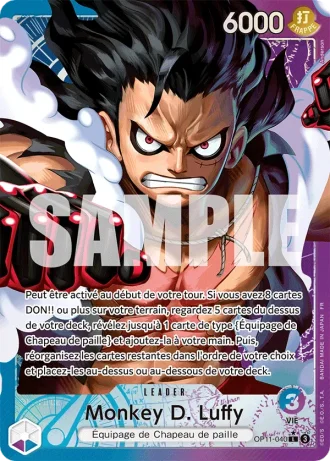 Monkey D. Luffy (OP11-040) (Alternative Art) — Des Poings Vifs Comme l'Éclair (OP11)