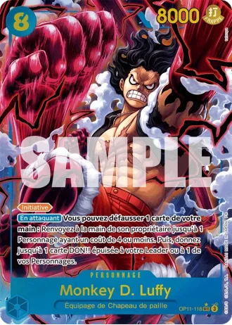 Monkey D. Luffy (OP11-118) (Alternative Art) — Des Poings Vifs Comme l'Éclair (OP11)