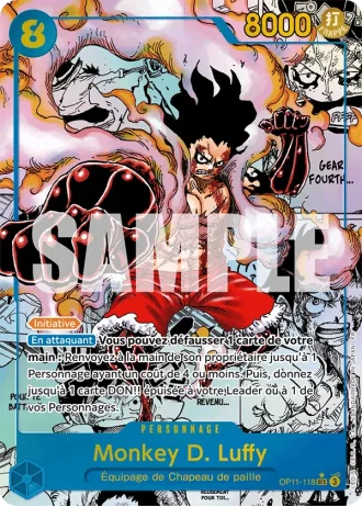 Monkey D. Luffy (OP11-118) (Manga Rare) — Des Poings Vifs Comme l'Éclair (OP11)