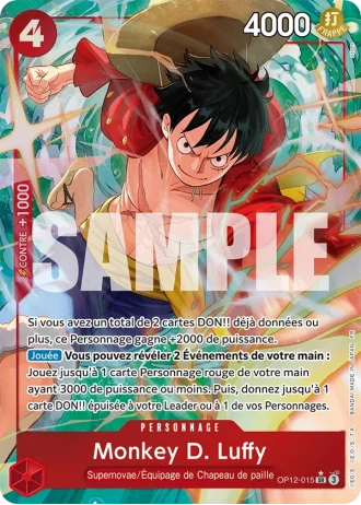 Monkey D. Luffy (OP12-015) (Alternative Art) — l'Héritage du Maître (OP12)