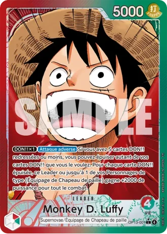 Monkey D. Luffy (OP13-001) (Alternative Art) — Successeurs (OP13)