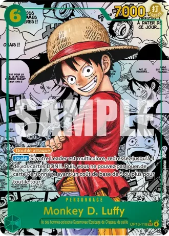 Monkey D. Luffy (OP13-118) (Manga Rare) — Successeurs (OP13)
