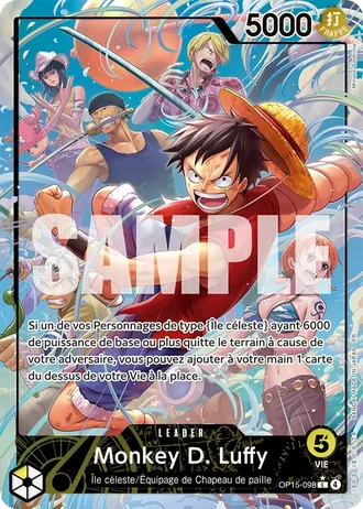 Monkey D. Luffy (OP15-098) (Alternative Art) — Aventure sur l'Île de Dieu (OP15-EB04)