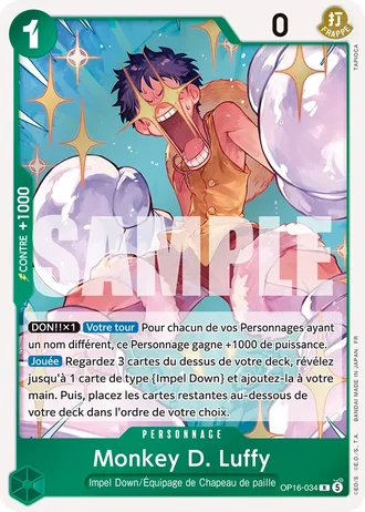 Monkey D. Luffy (OP16-034) — L'Heure de la Bataille Décisive (OP16)