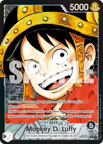 Monkey D. Luffy (OP17-079) (Alternative Art) — Les Guerriers les Plus Puissants au Monde (OP17)