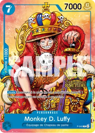Monkey D. Luffy (P-043) (Alternative Art) — PROMO