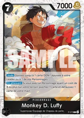 Monkey D. Luffy (P-075) (Reprint) — ONE PIECE CARD THE BEST vol.2 (PRB02)