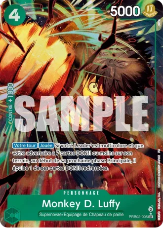 Monkey D. Luffy (PRB02-005) (Special Rare) — ONE PIECE CARD THE BEST vol.2 (PRB02)
