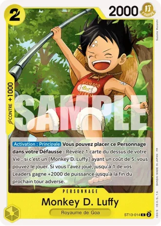 Monkey D. Luffy (ST13-014) (Pirate Foil) — ONE PIECE CARD THE BEST vol.2 (PRB02)
