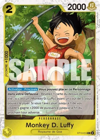Monkey D. Luffy (ST13-014) (Reprint) — ONE PIECE CARD THE BEST vol.2 (PRB02)