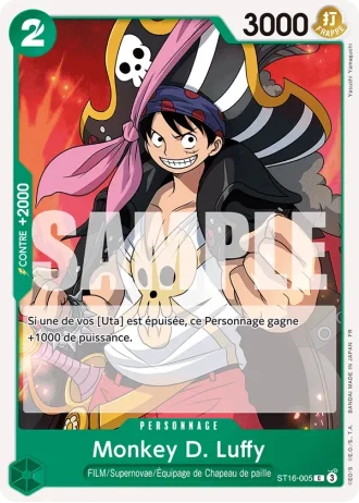 Monkey D. Luffy (ST16-005) (Pirate Foil) — ONE PIECE CARD THE BEST vol.2 (PRB02)