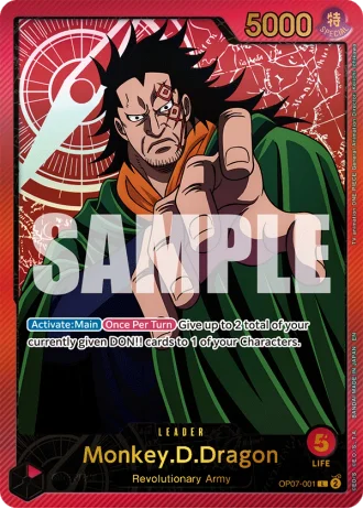Monkey.D.Dragon (OP07-001) (Special Rare) — Anime 25th Collection (EB02)