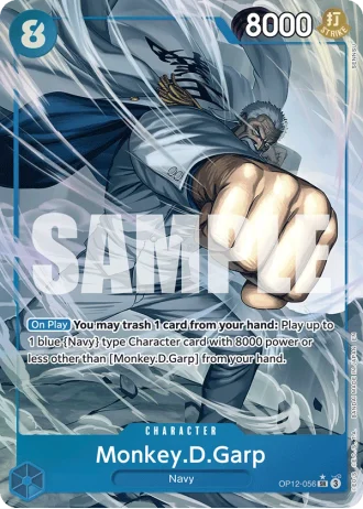 Monkey.D.Garp (OP12-056) (Alternative Art) — Legacy of the Master (OP12)