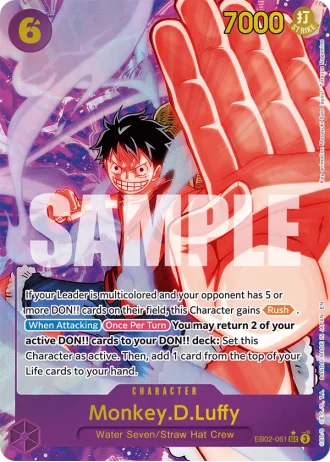 Monkey.D.Luffy (EB02-061) (Alternative Art) — Anime 25th Collection (EB02)