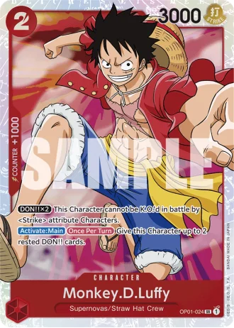 Monkey.D.Luffy (OP01-024) (Reprint) — One Piece The Best (PRB01)