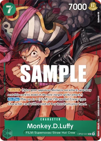 Monkey.D.Luffy (OP02-041) (Alternative Art) — Paramount War (OP02)