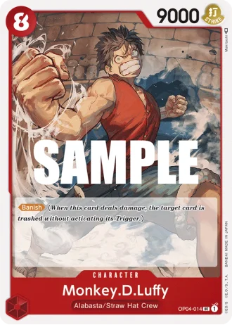 Monkey.D.Luffy (OP04-014) — Kingdoms of Intrigue (OP04)