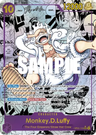 Monkey.D.Luffy (OP05-119) (Manga Rare) — Awakening of the New Era (OP05)