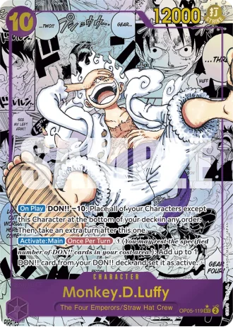 Monkey.D.Luffy (OP05-119) (Manga Rare) (Reprint) — One Piece The Best (PRB01)
