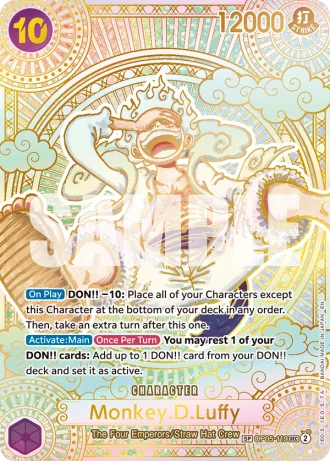 Monkey.D.Luffy (OP05-119) (Special Rare) (Gold) — A Fist of Divine Speed (OP11)