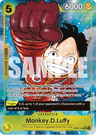 Monkey.D.Luffy (OP07-109) (Alternative Art) — 500 Years in the Future (OP07)