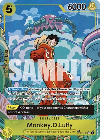 Monkey.D.Luffy (OP07-109) (Treasure Rare) — Two Legends (OP08)