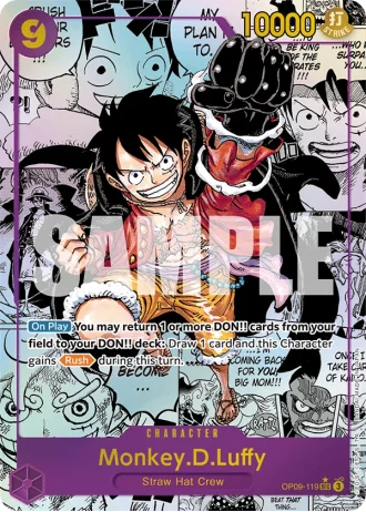 Monkey.D.Luffy (OP09-119) (Manga Rare) — Emperors in the New World (OP09)
