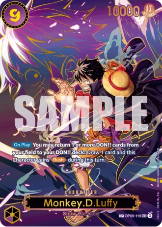 Monkey.D.Luffy (OP09-119) (Special Rare) — Carrying on His Will (OP13)